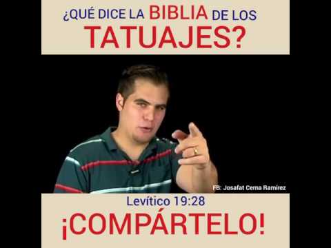 Qué dice la Biblia de los Tatuajes? Levitico 19:28