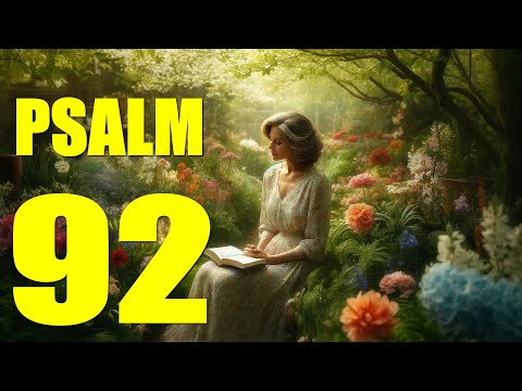 Psalm 92 Reading: Praise to the Lord for His Love and Faithfulness (With words - KJV)