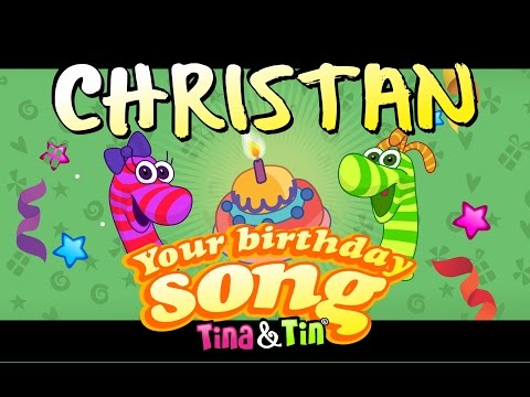 Tina &amp; Tin Happy Birthday CHRISTIAN (Personalized Songs For Kids) #PersonalizedSongs